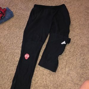 Black adidas uprising sweatpants!